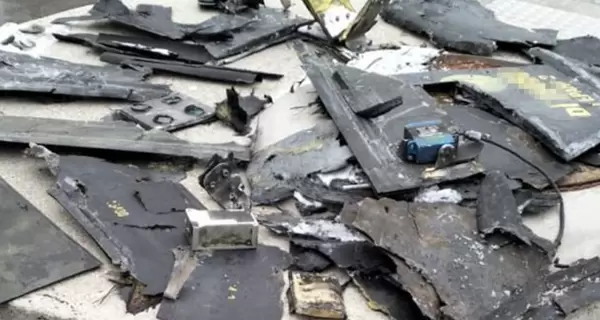 СБУ показала обломки российского дрона-камикадзе, который ударил по ЧАЭС