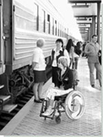 Киевское метро оборудуют колясочными съездами для инвалидов 