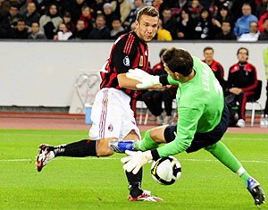 Шева принес победу «Милану» 