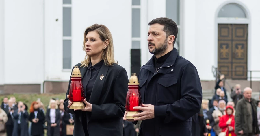 Володимир та Олена Зеленські відвідали Бучу у третю річницю звільнення міста