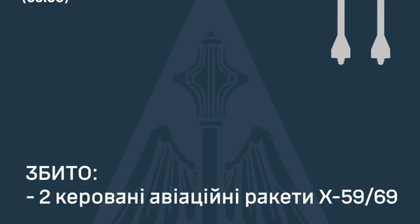 Ночью россияне атаковали двумя ракетами Х-59/69