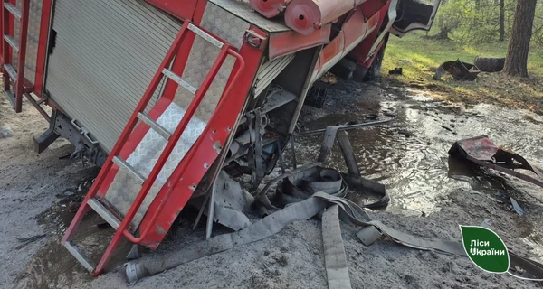 В Харьковской области на мине подорвался пожарный автомобиль с двумя работниками