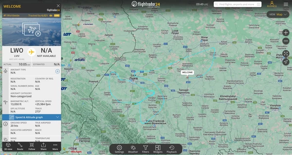 В Кабмине объяснили, почему над Львовом кружил самолет под названием Welcome