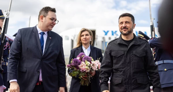 Президент Зеленський прибув у Чехію разом з дружиною