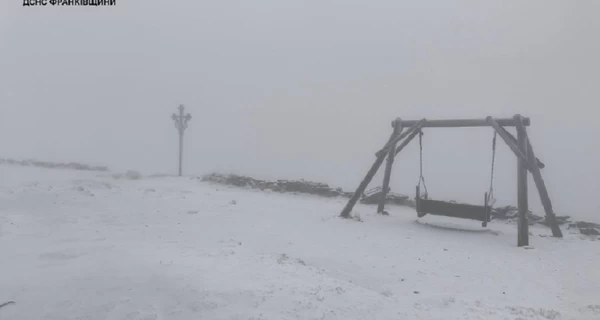 В Карпатах за сутки выпало два сантиметра снега