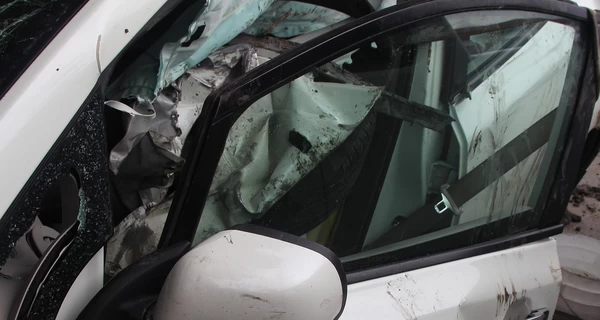 В Киеве автомобиль ТЦК попал в аварию, которую устроил мобилизованный