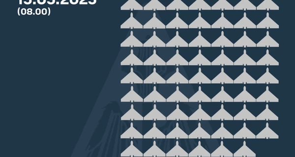 Россияне атаковали 110 дронами, силы ПВО сбили 62