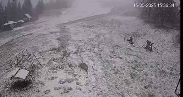 Зима возвращается - во Львовской области идет снег