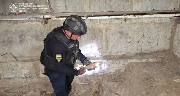 В Киеве во время ремонта в детском саду нашли мину времен Второй мировой войны