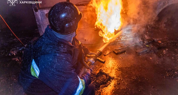 Из-за атаки российских БПЛА в Харьковской области горели СТО и гражданские предприятия