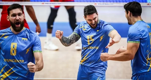 Украина вошла в топ-3 лидеров Лиги наций по волейболу