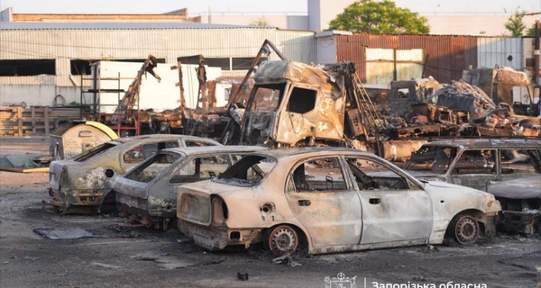 Россия ночью атаковала Запорожье 13 дронами