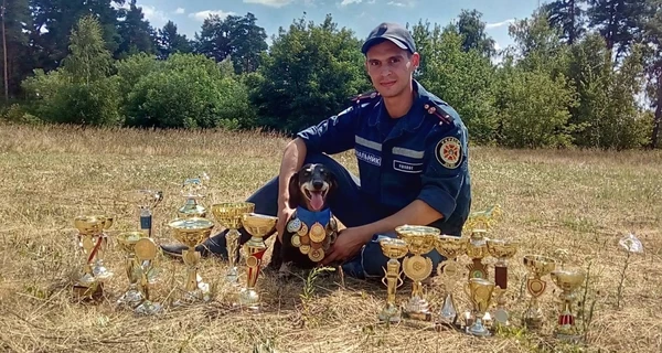 В Харькове умер известный пес-спасатель Крис, ему было 17 лет
