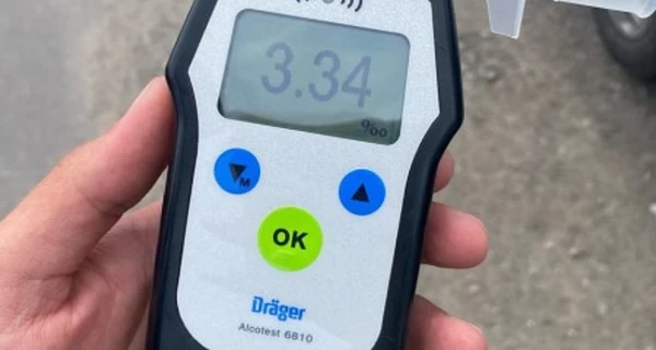 В Черниговской области остановили водителя, у которого уровень алкоголя превышал норму в 17 раз
