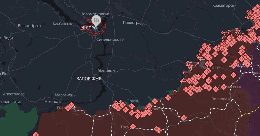 На карте Deepstate впервые появилась серая зона на Днепропетровщине