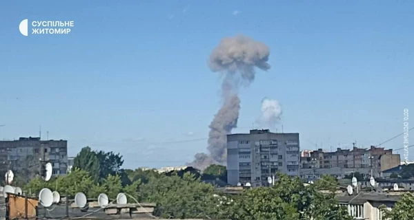 На трассе возле Житомира произошел взрыв на АЗС - два человека погибли, движение парализовано