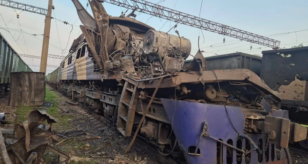 Россияне второй раз за сутки атаковали локомотив Приднепровской железной дороги, - ОП