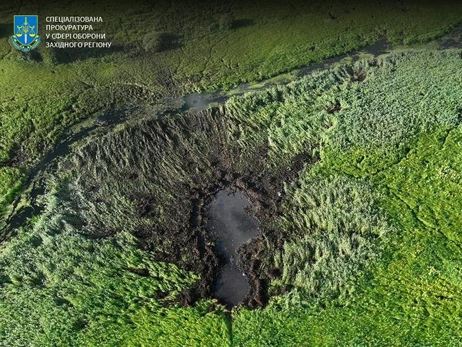 ДБР показало місце аварії французького винищувача Mirage-2000 біля Луцька