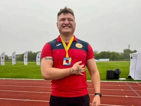 Незрячий ветеран стал чемпионом Украины по толканию ядра