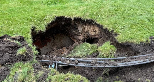 В Харькове из-за оползня обнаружили старинные катакомбы