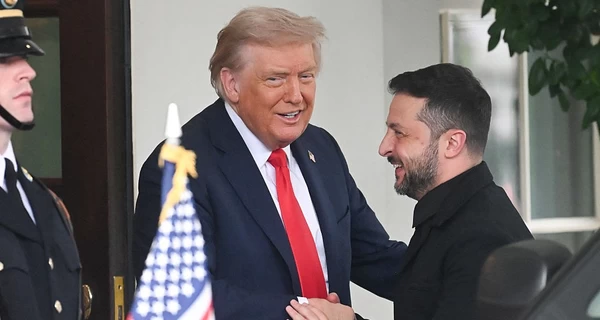 Трамп с улыбкой встретил Зеленского и  оценил его пиджак 