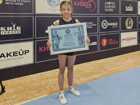 П’ятирічна львівська гімнастка побила третій національний рекорд