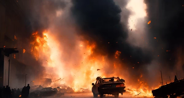 В российском Подмосковье прогремели взрывы, горит химзавод