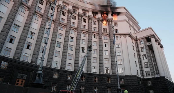 Свириденко показала последствия пожара в здании Кабмина после атаки БПЛА
