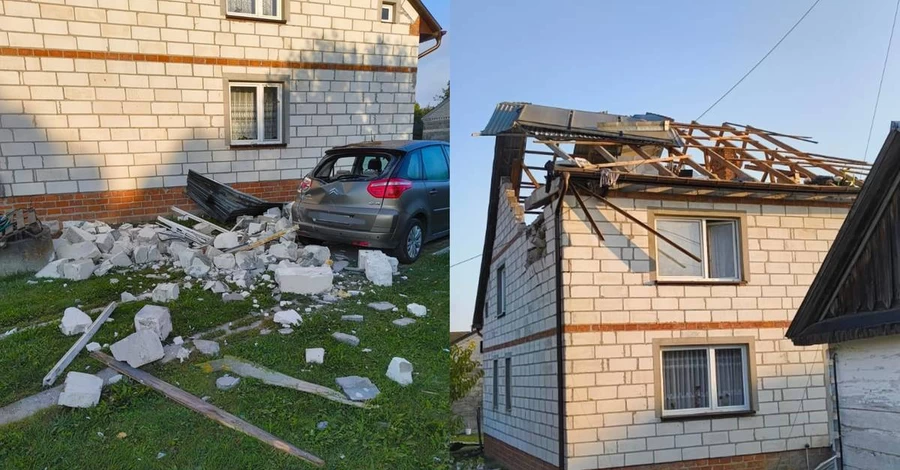 У Польщі російський дрон пошкодив приватний будинок та автомобіль