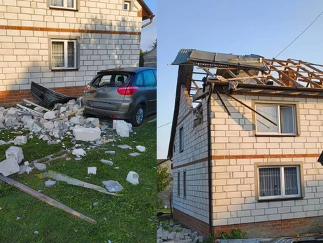 У Польщі російський дрон пошкодив приватний будинок та автомобіль