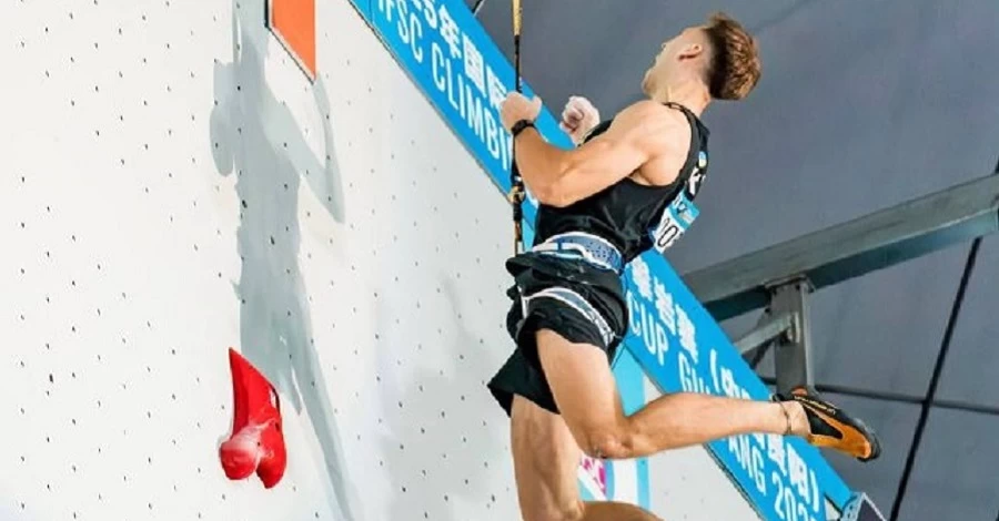Український спортсмен встановив рекорд Європи у скелелазіння на швидкість