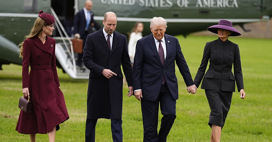 Трамп с женой прибыли на встречу с королем Чарльзом - их встречали принц и принцесса Уэльские