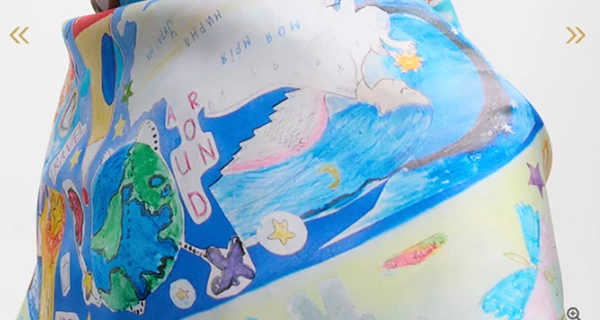 Меланії Трамп у Британії подарують особливу хустку, зроблену руками українських дітей