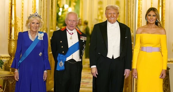 Меланія Трамп обрала “зухвалу” сукню для бенкету у Віндзорському замку