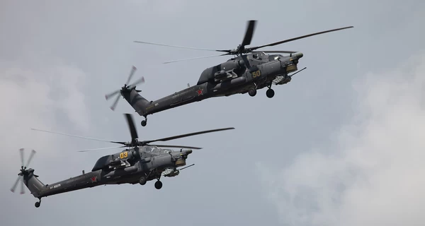 Украинские военные уничтожили FPV-дроном российский Ми-28 