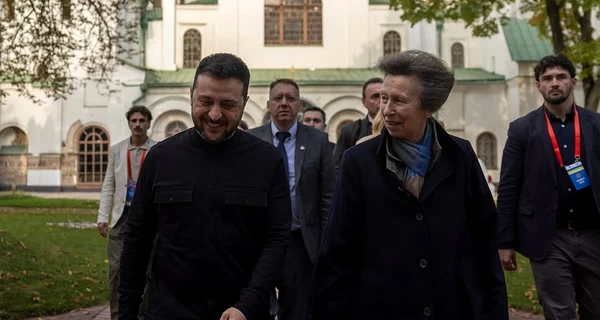 Принцесса Анна во время визита в Украину встретилась с президентом Зеленским