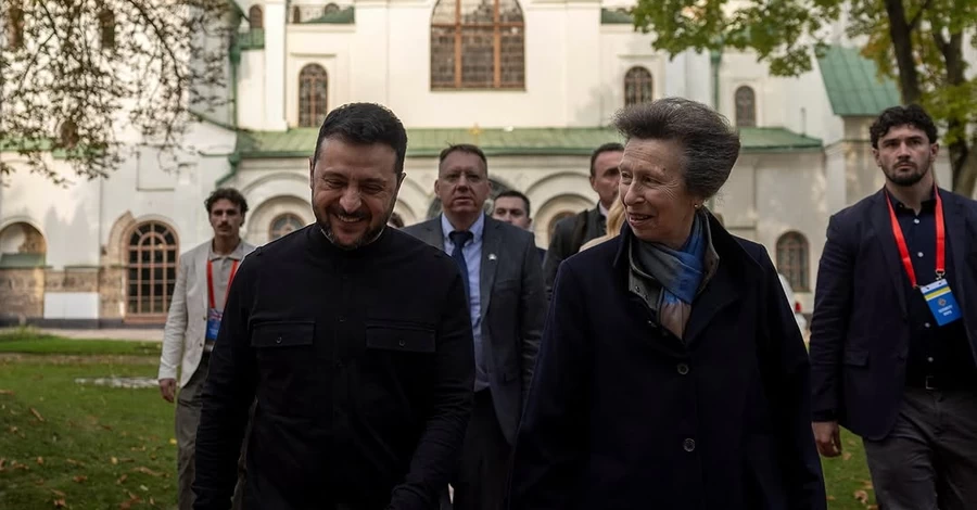 Принцеса Анна під час візиту до України зустрілася із президентом Зеленським