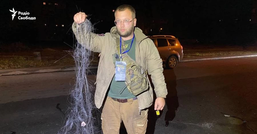 Россияне впервые ударили по Краматорску FPV-дроном на оптоволокне