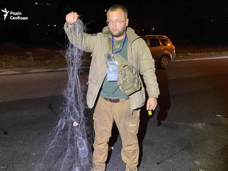 Россияне впервые ударили по Краматорску FPV-дроном на оптоволокне