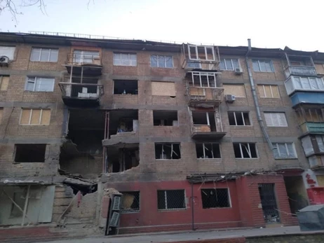 У Києві обвалилося перекриття будинку, який у липні постраждав від атаки дронів