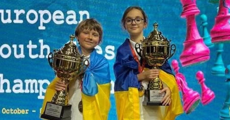 Юные украинские шахматисты завоевали две золотые медали на чемпионате Европы