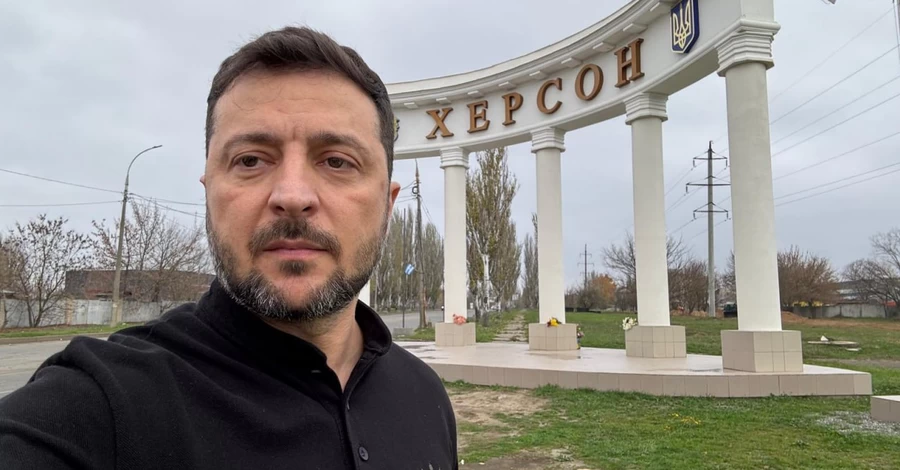 Зеленський відвідав Херсон у річницю звільнення міста від російських окупантів