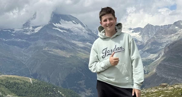 15-річний українець встановив рекорд, піднявшись на вершину Альп