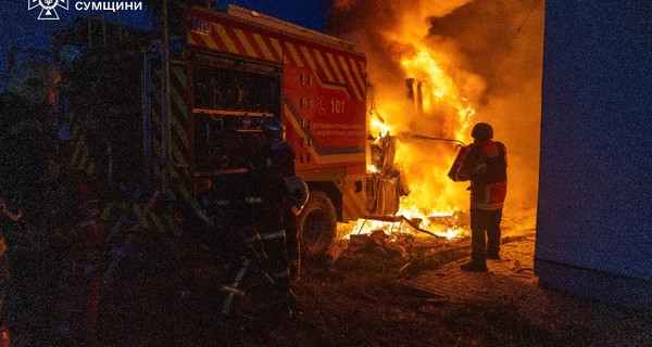 В Сумах россияне атаковали спасателей, которые прибыли тушить пожары от вражеских обстрелов