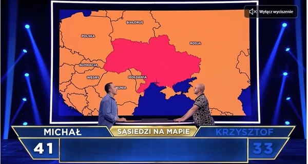 В Польше телеканал TVN показал в эфире карту Украины без Крыма
