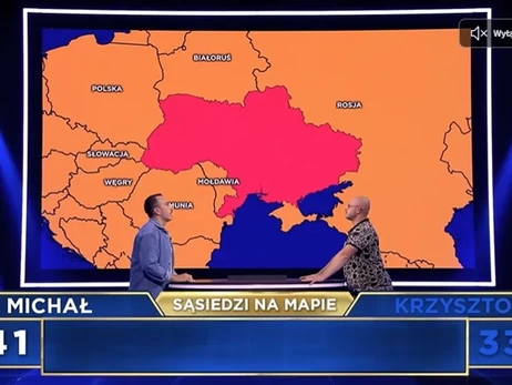 В Польше телеканал TVN показал в эфире карту Украины без Крыма