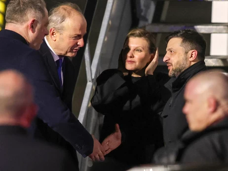 Зеленский вместе с первой леди прибыли в Дублин