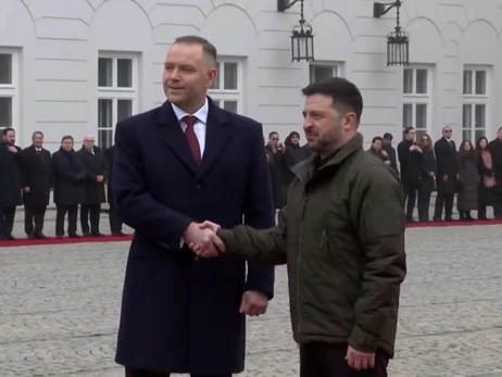 Зеленский встретился в Варшаве с Навроцким