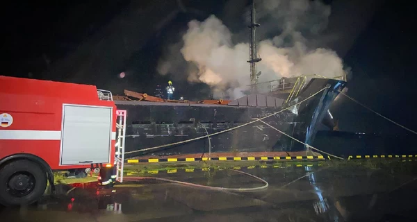 Из-за массированной российской атаки в акватории порта 