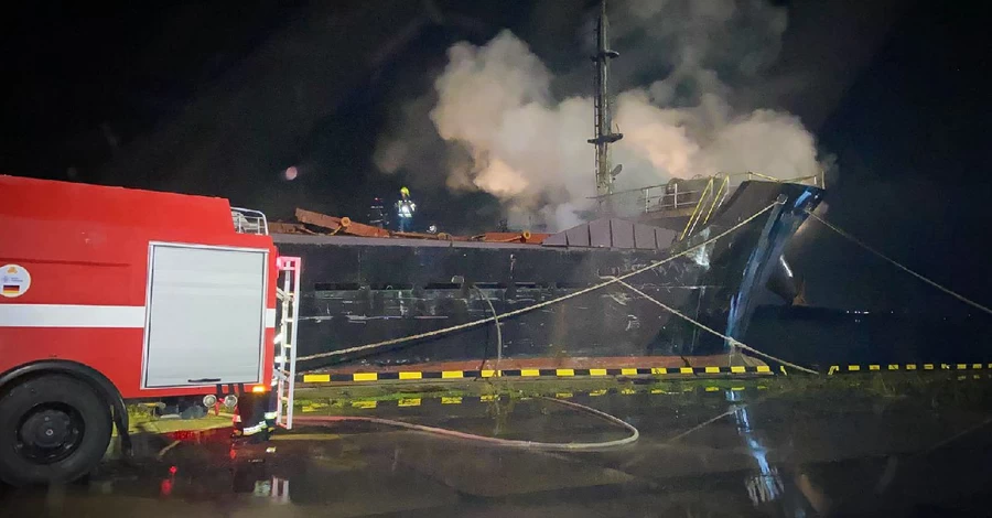 Из-за массированной российской атаки в акватории порта 